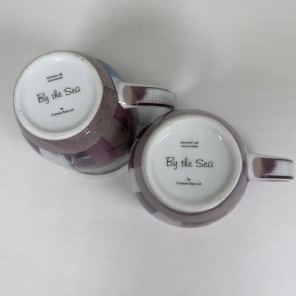 Creative Tops, By The Sea Coffee Mugs/Cups Set of 2 Beach Cottage Outdoors - Picture 8 of 14